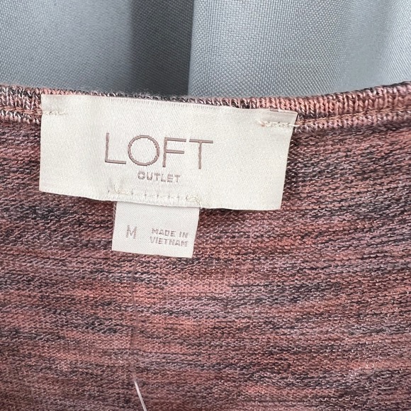 LOFT Space‑Dyed Pink Camisole Tank Top Medium New - Picture 3 of 4